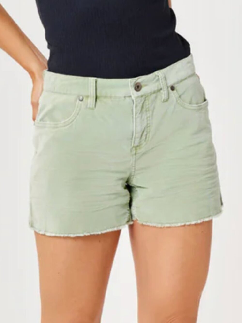 Carve Designs Oahu 4" Butter Short in Light Olive Sz 10